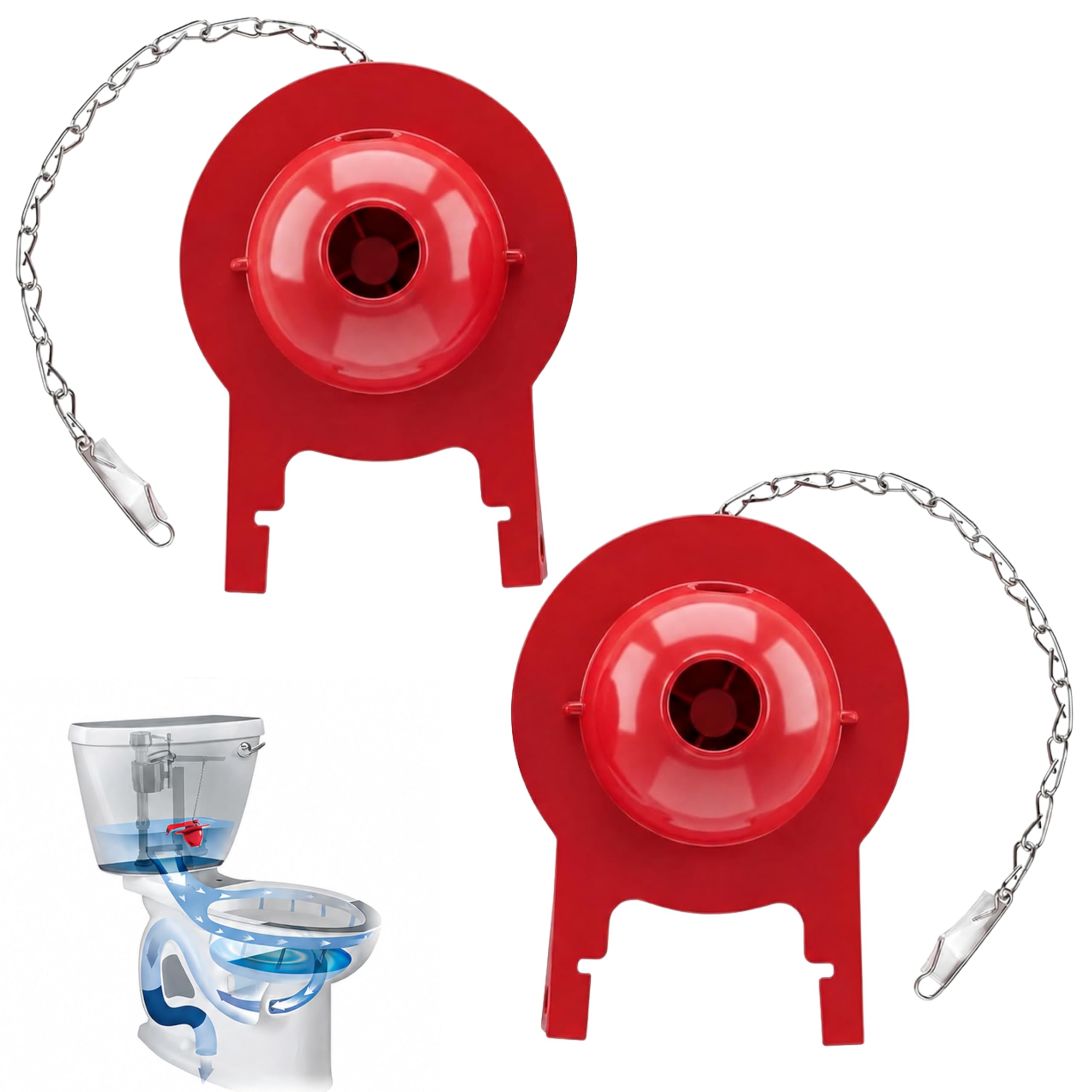 確認用(flashiest feet) BlueStars [2026 UPGRADED] Large 3-Inch Toto Toilet Flapper
